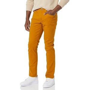 Amazon Essentials Men's Slim-Fit Pants Gold, 5-Pocket Stretch Twill Design 29x34